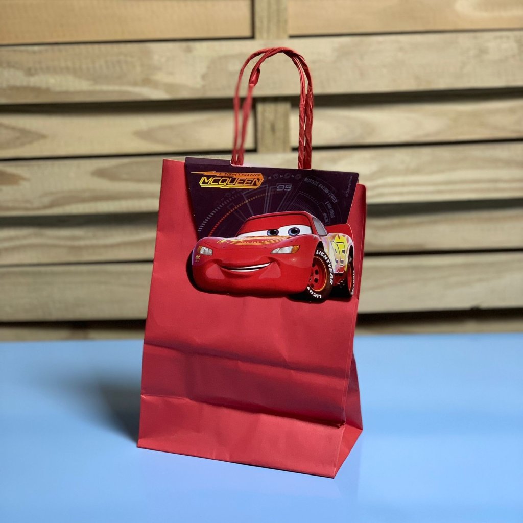 SAC PAPEL C/ FECHA CARROS MCQUEEN P 21,5X15X8 C/10 14000096