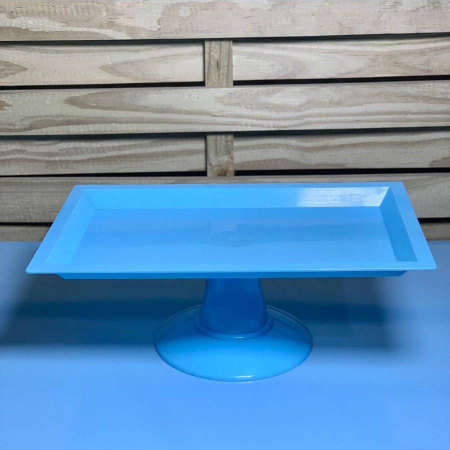 BANDEJA RETANGULAR 310X190MM C/BASE AZUL BB 108501
