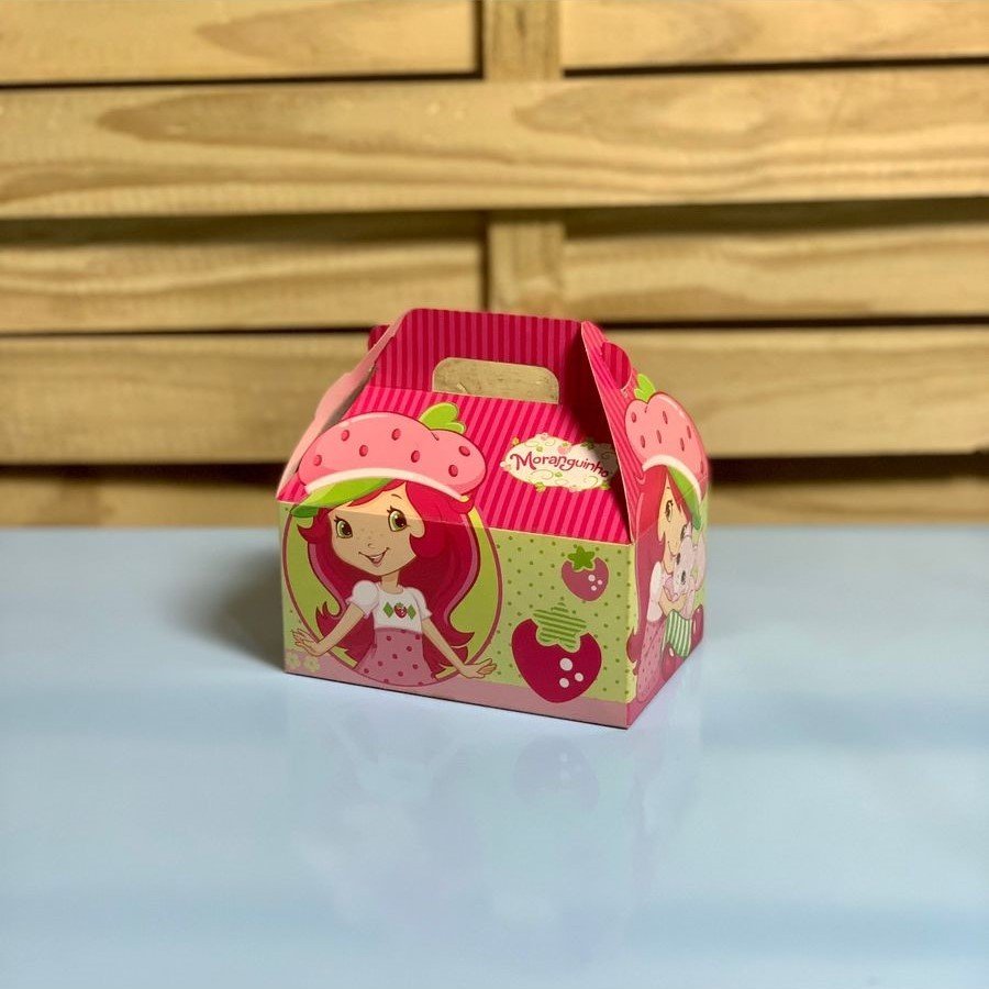 CAIXA MALETA KIDS MORANGUETE (P) 12X12X8 250G 10 PTS C/ 10