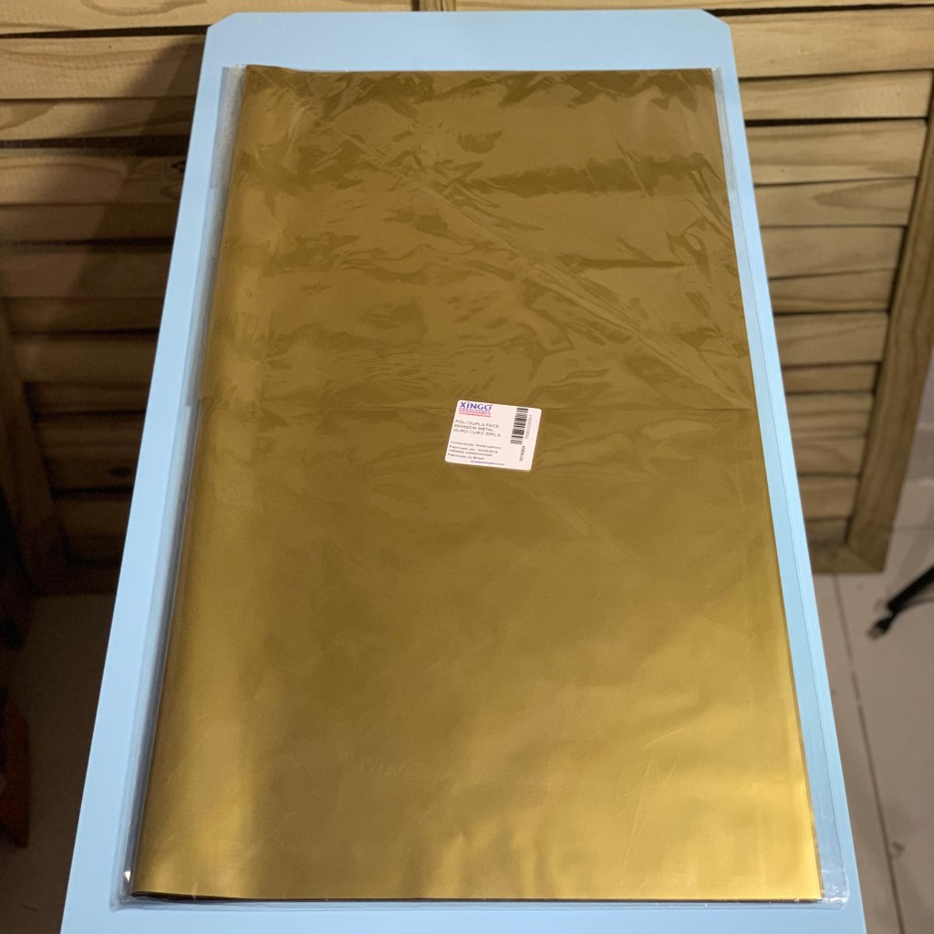 POLI DUPLA FACE 69X69CM METAL OURO OURO 25FLS 285541