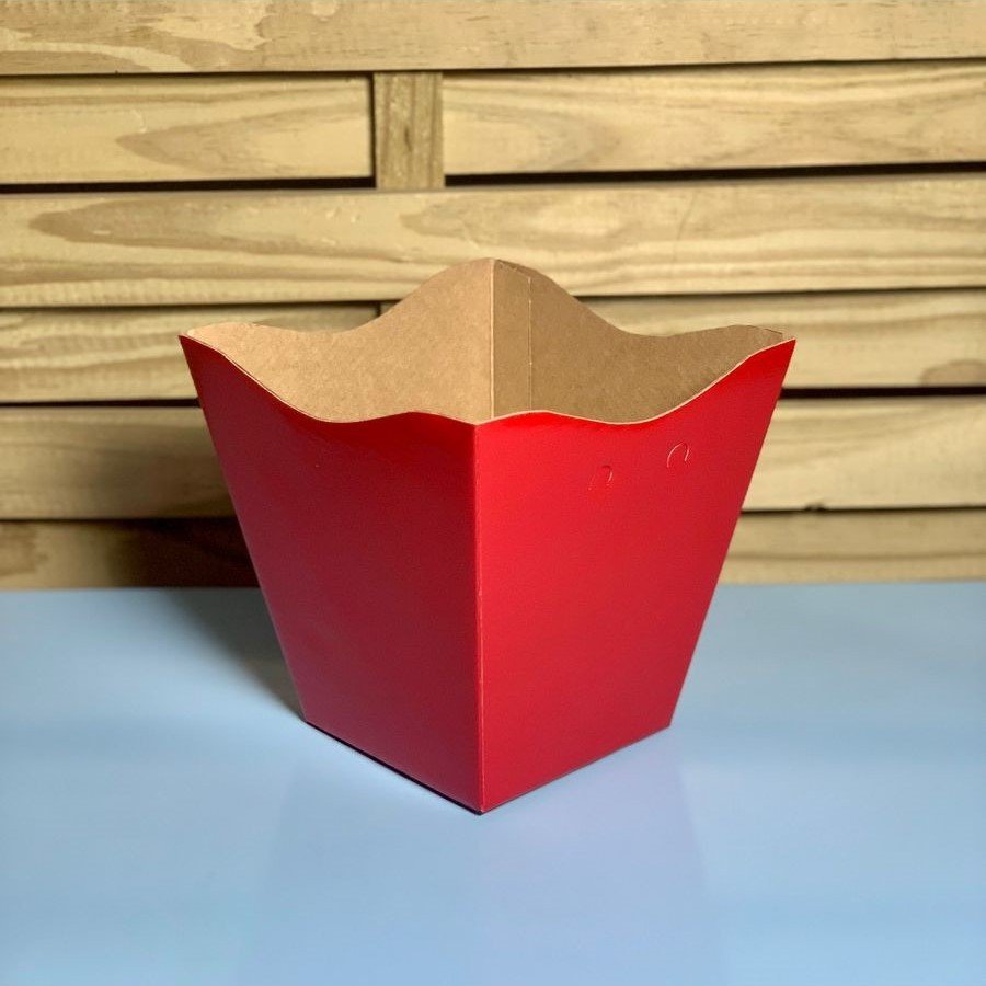 CACHEPOT VINTAGE LISO GRANDE VERMELHO 15620 - NATAL
