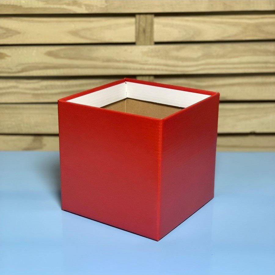 CACHEPOT PAPER POTE 15 QUADRADO VERMELHO 10UN 393677