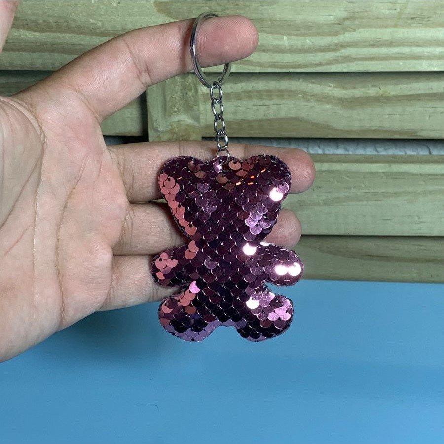 CHAVEIRO TECIDO 8CM BRILHOSO 909822