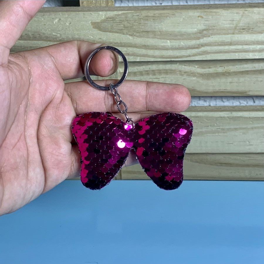 CHAVEIRO TECIDO 8CM BRILHOSO 909822