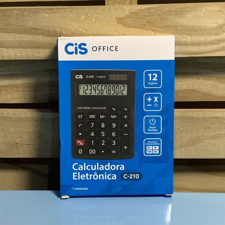 CALCULADORA CIS C-210 PRETA 065014