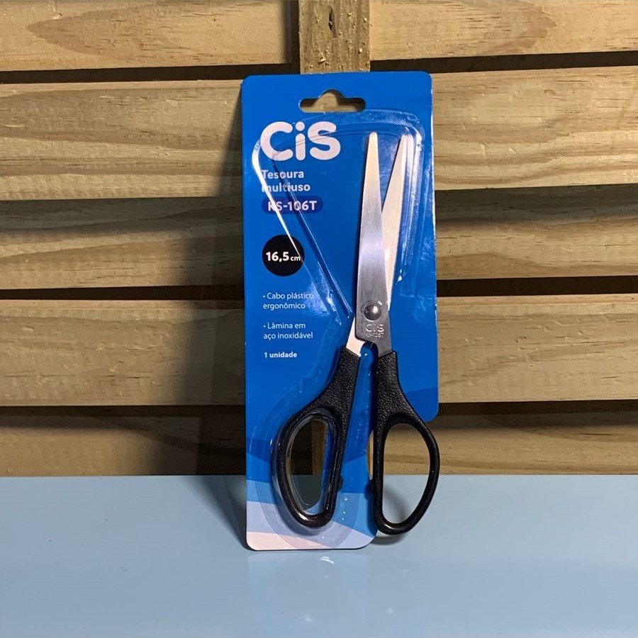 TESOURA KS-106TTES MULTIUSO CABO PLAST BLC 904923