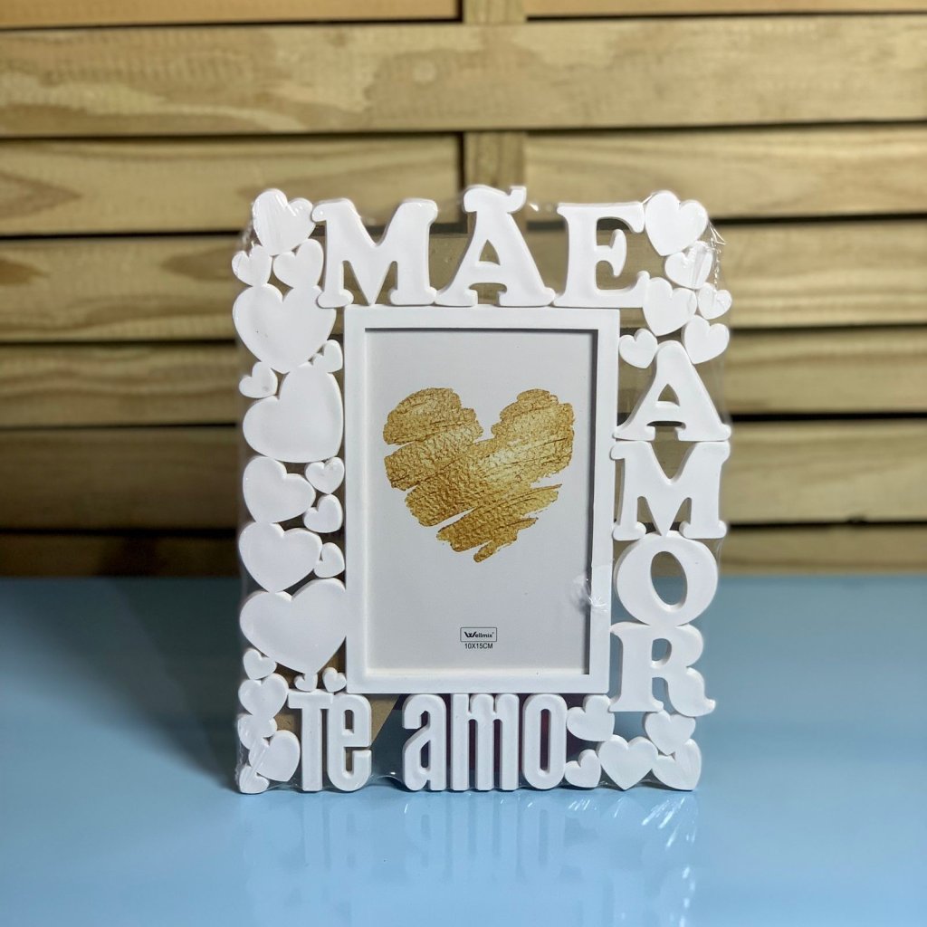 PORTA RETRATO PLASTICO MAE TE AMO 10CMX15CM 185740