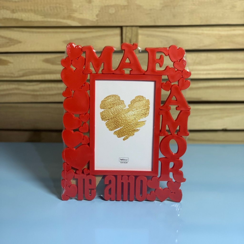 PORTA RETRATO PLASTICO MAE TE AMO 10CMX15CM 185740