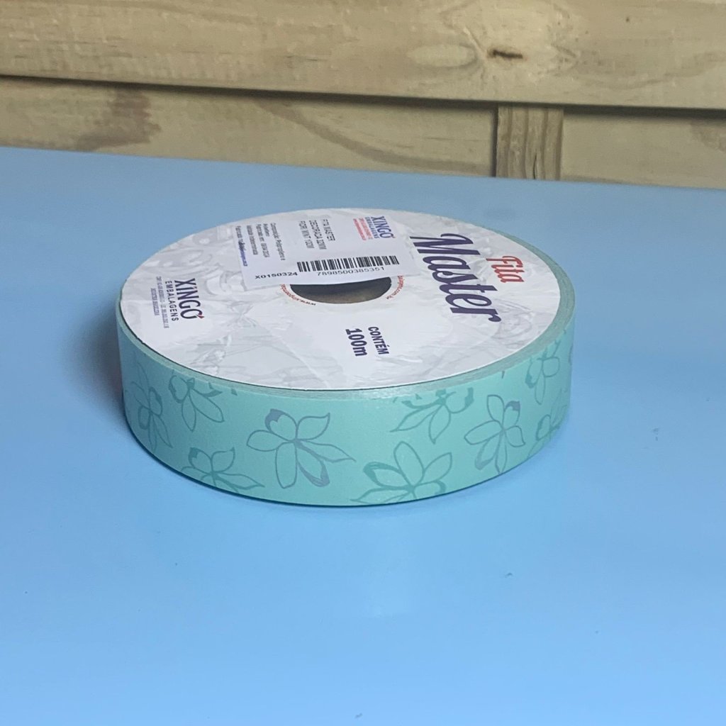 FITA MASTER DECORADA 32MM FIORI MINT 100M 385351