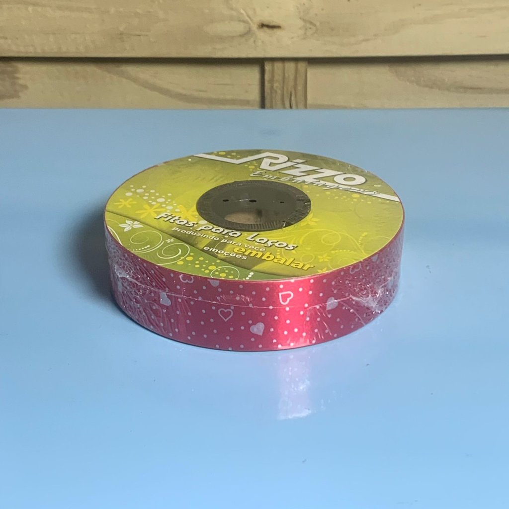 FITA PLASTICA 32MMX100M CORACAOZINHO VERMELHO 003842