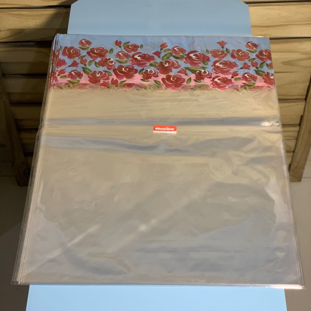 SACO TRANSP 45X59 LIKE A ROSE BARRADO C/25UN 11201086 144903