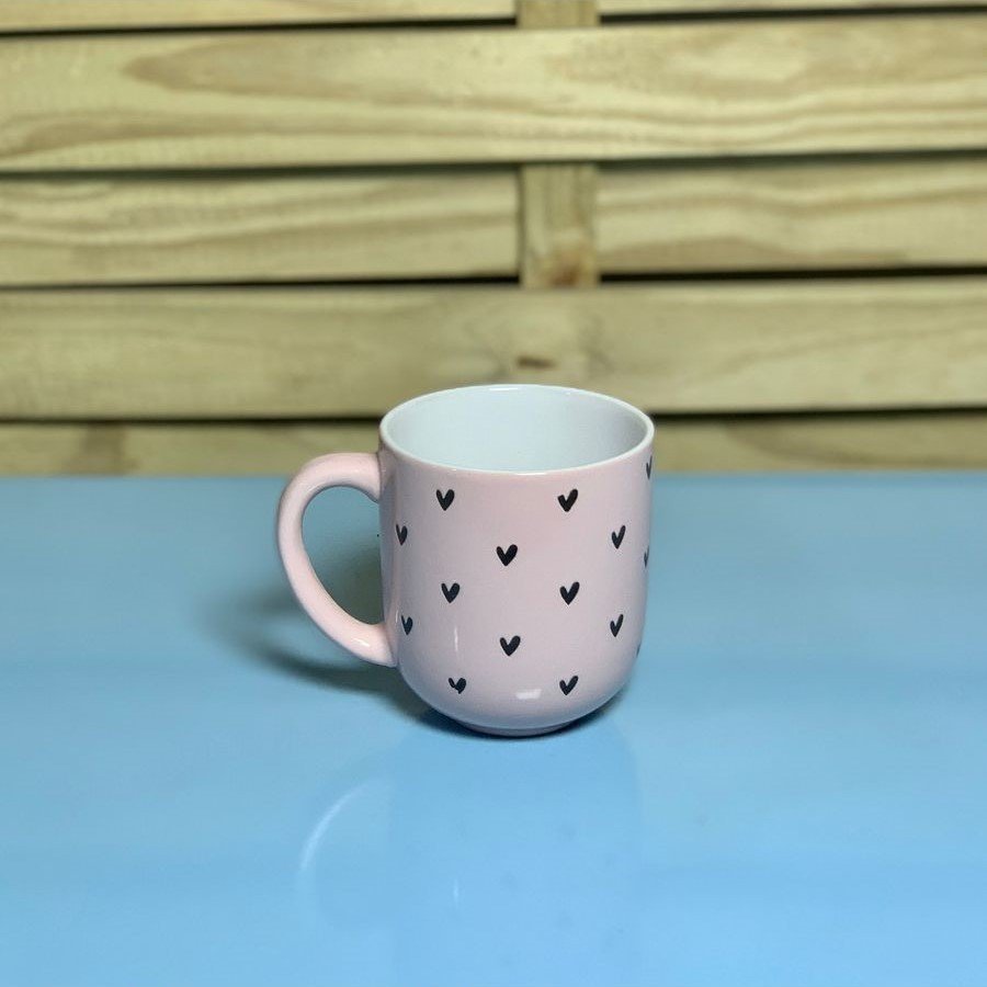 CANECA CERAMICA PETIT HEART ROSA 300ML WG15531 128686