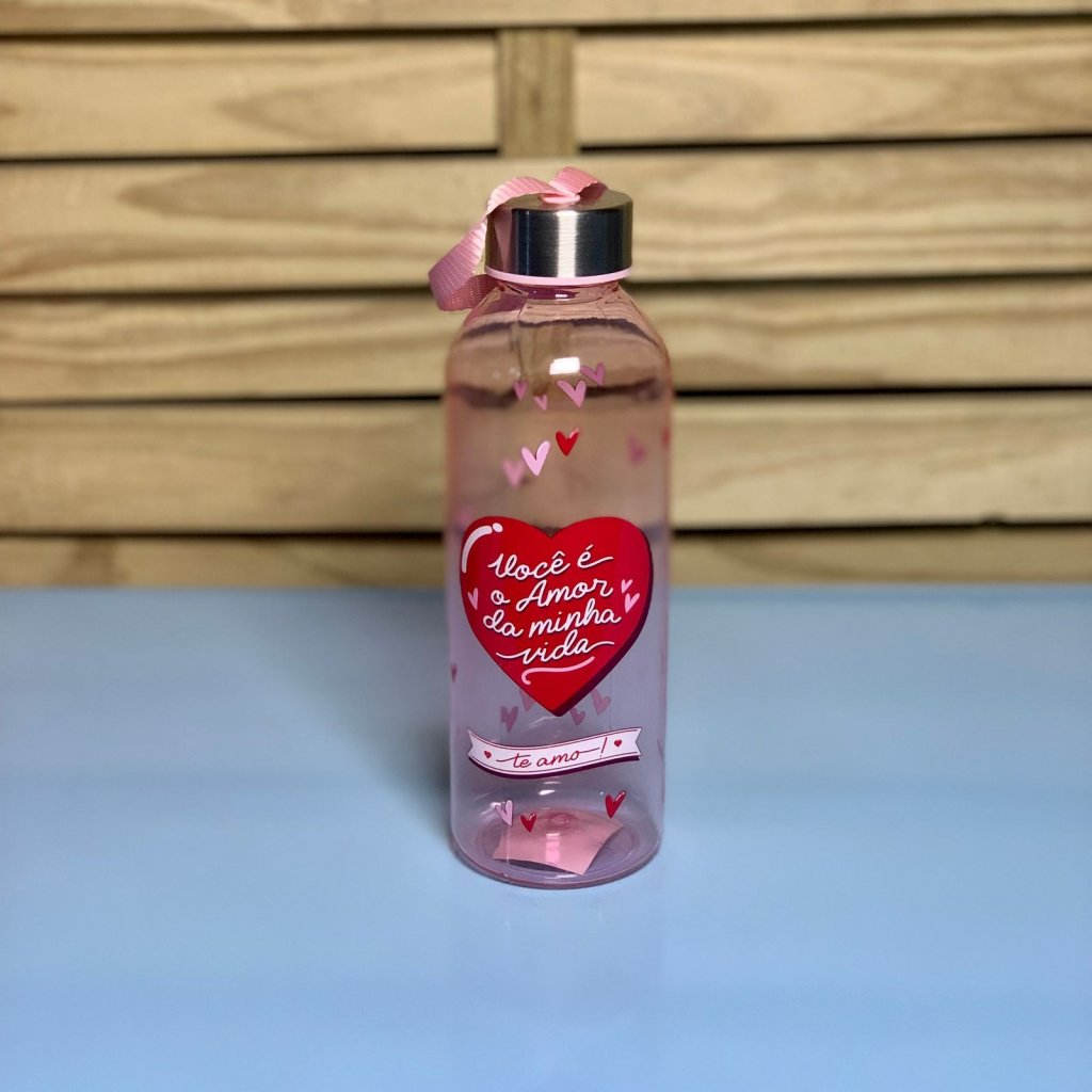 GARRAFA FLORAL CORACAO 580ML 906328