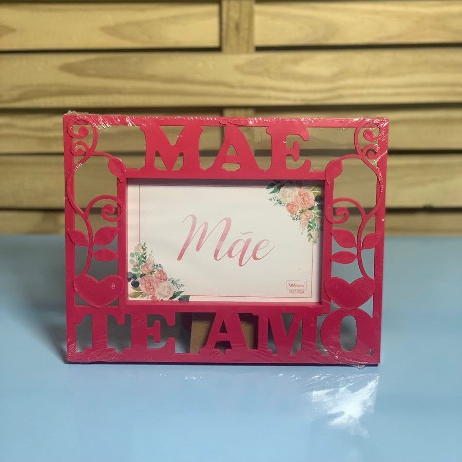 PORTA RETRATO PLASTICO MAE FLORAL 10CMX15M 195572