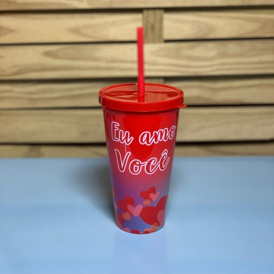 COPO DE PLASTICO 600ML LOVE 966111