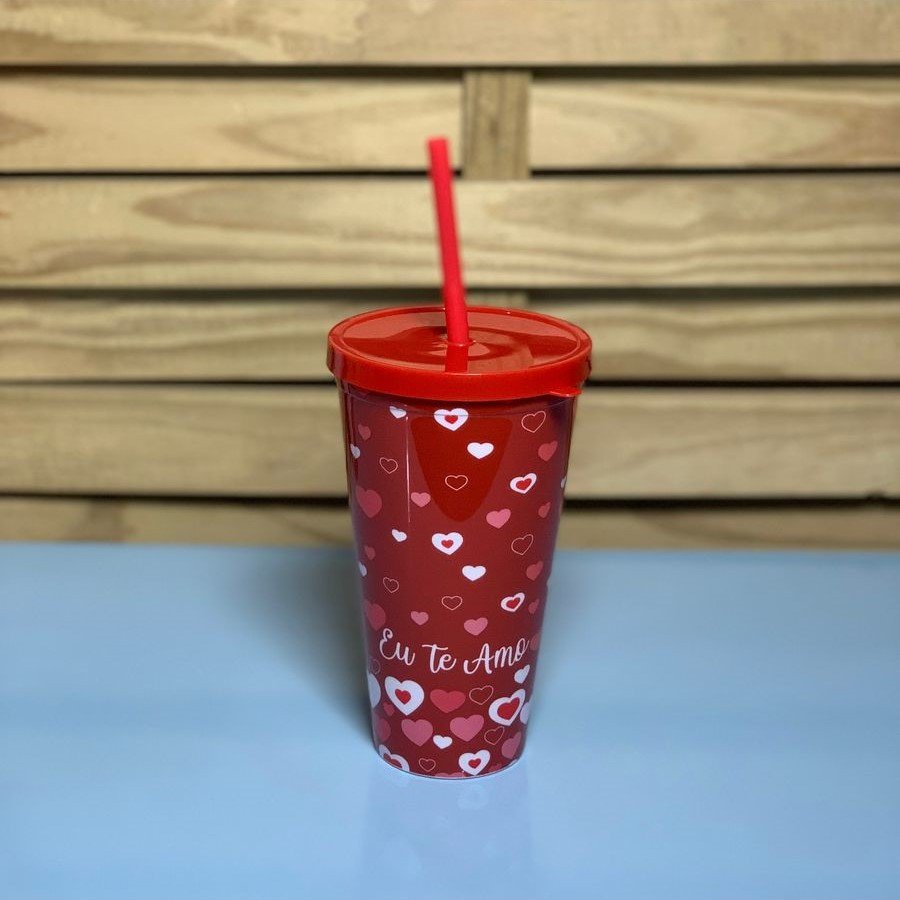 COPO DE PLASTICO 600ML LOVE 966111