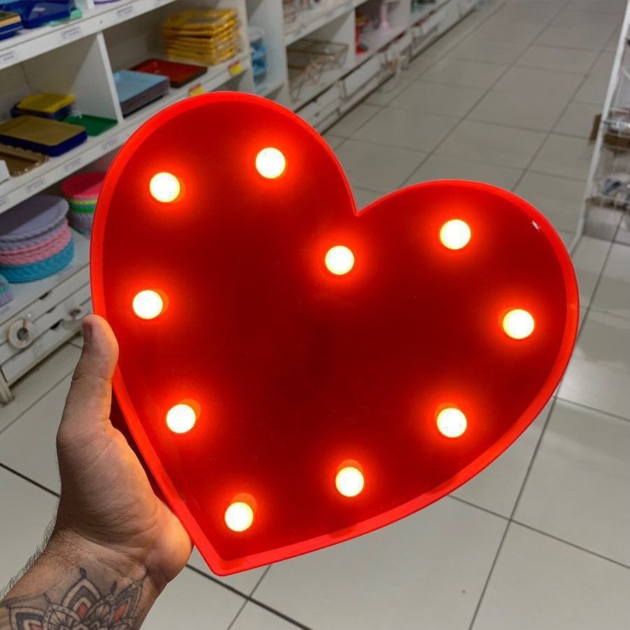 CORACAO LUMINOSO LED GR VERMELHO LUM35 487352