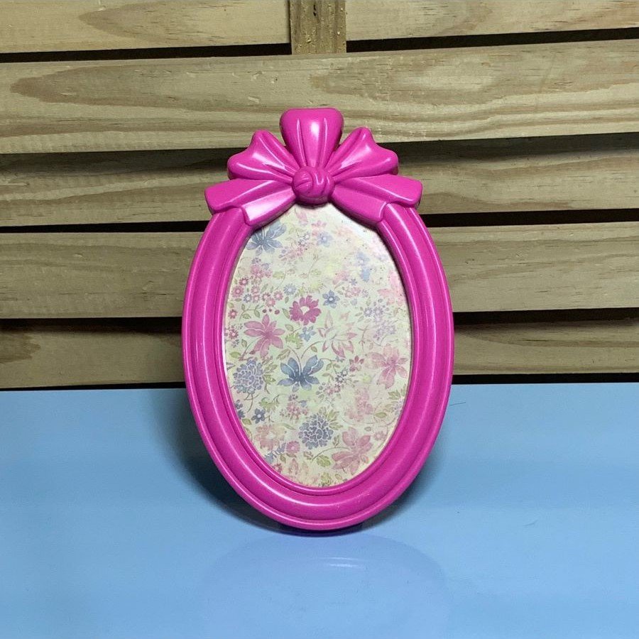 PORTA RETRATO REDONDO ROSA 10X15CM 19178002 264691