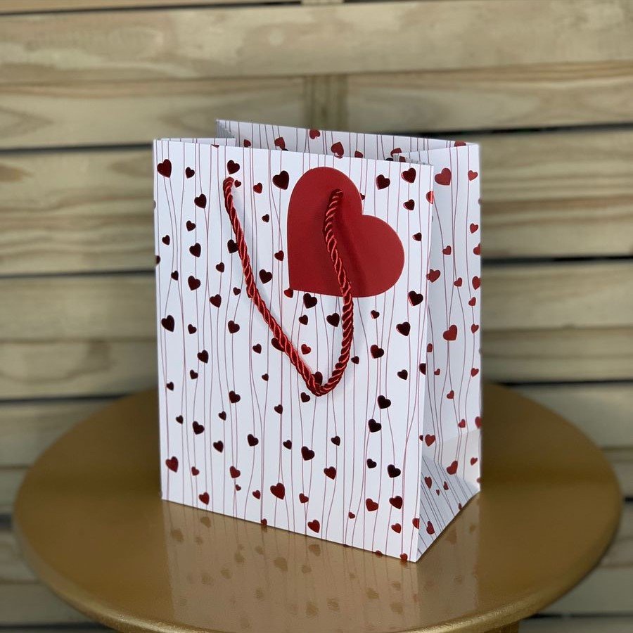 SACOLA MINI CORACOES 23X18X10CM 234325