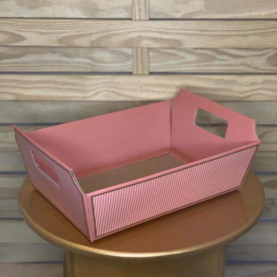 BANDEJA VINTAGE HARMONIA 26CMX18CMX8,5CM ROSE/OURO 35235