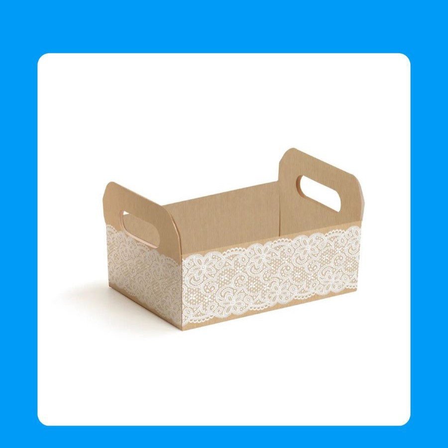 CAIXOTE DE CARATAO KRAFT C/RENDA M 22X15X8 13002383 525151