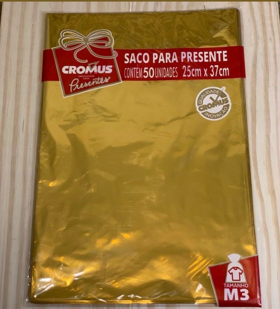 SACO METAL 25X37 METALCOR DOURADO PT C/50UN 612938 99060485