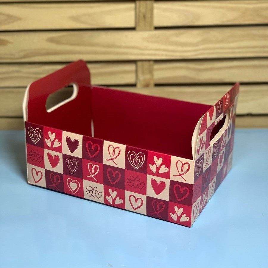 CESTA CAIXOTE G CORACOES A14,5XC25XL18,5CM C/5UNID 141025