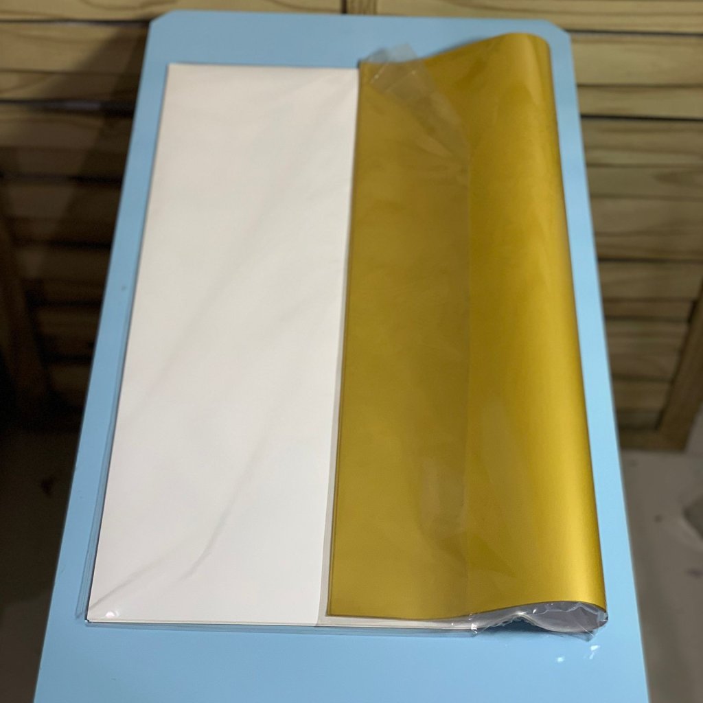 POLI DUPLA FACE ELITE BRANCO/OURO 58CMX58CM 25UN 207100