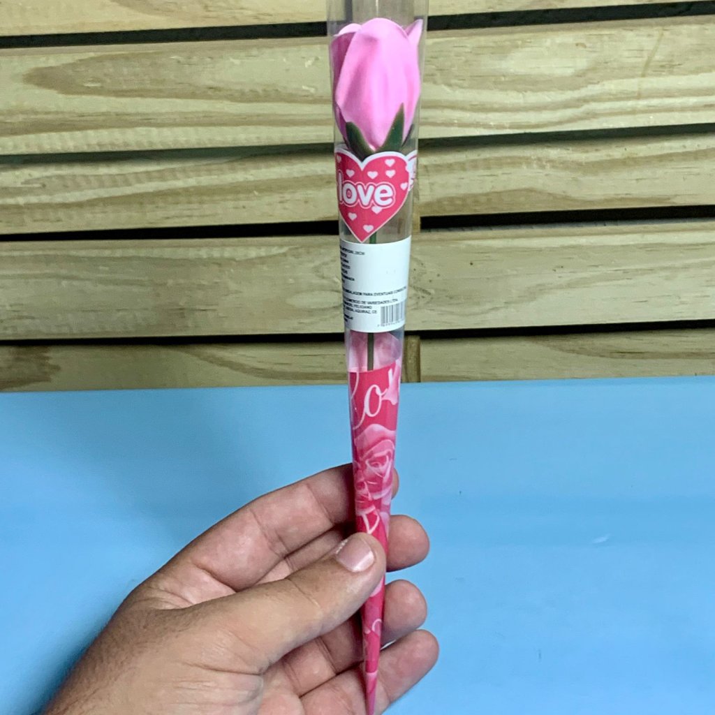 FLOR ARTIFICIAL PLASTICO 28CM RSA BB/VM/PINK FFBZ0722 616853