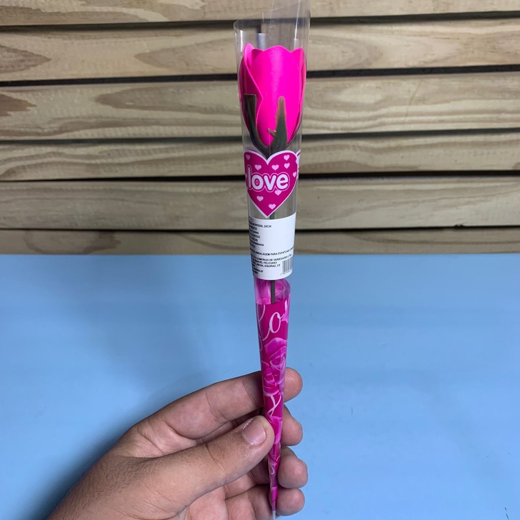 FLOR ARTIFICIAL PLASTICO 28CM RSA BB/VM/PINK FFBZ0722 616853