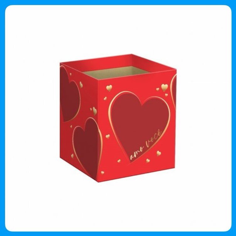 CACHEPOT QUADRAD ETERNO AMOR C/HOT ST 11CMX11CMX11 10P 36569
