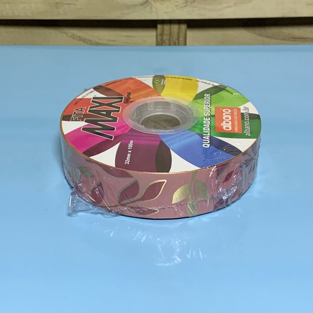 FITA MAXI AURORA 32MMX100M ROSE/OURO 36646