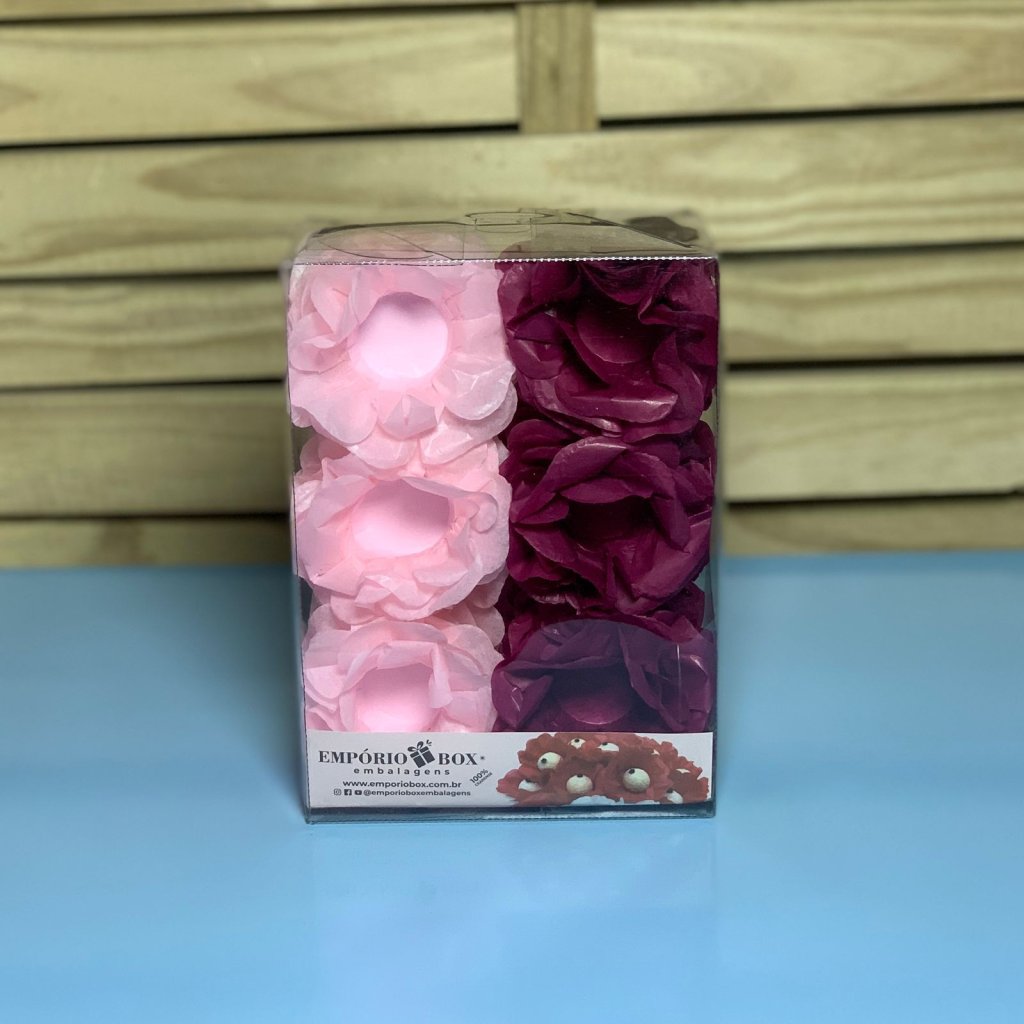 FORMINHA PARA DOCE FLOR LET SEDA ROSA/MARSALA C/30UN 420297