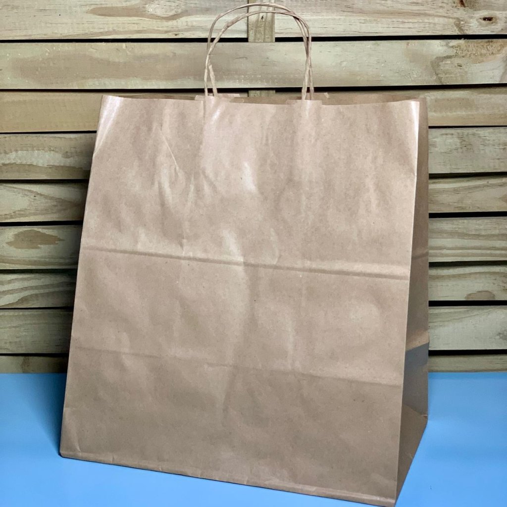 SACOLA PAP FD LARG KRAFT ECONOMICA GG 32X20X34,5 222434