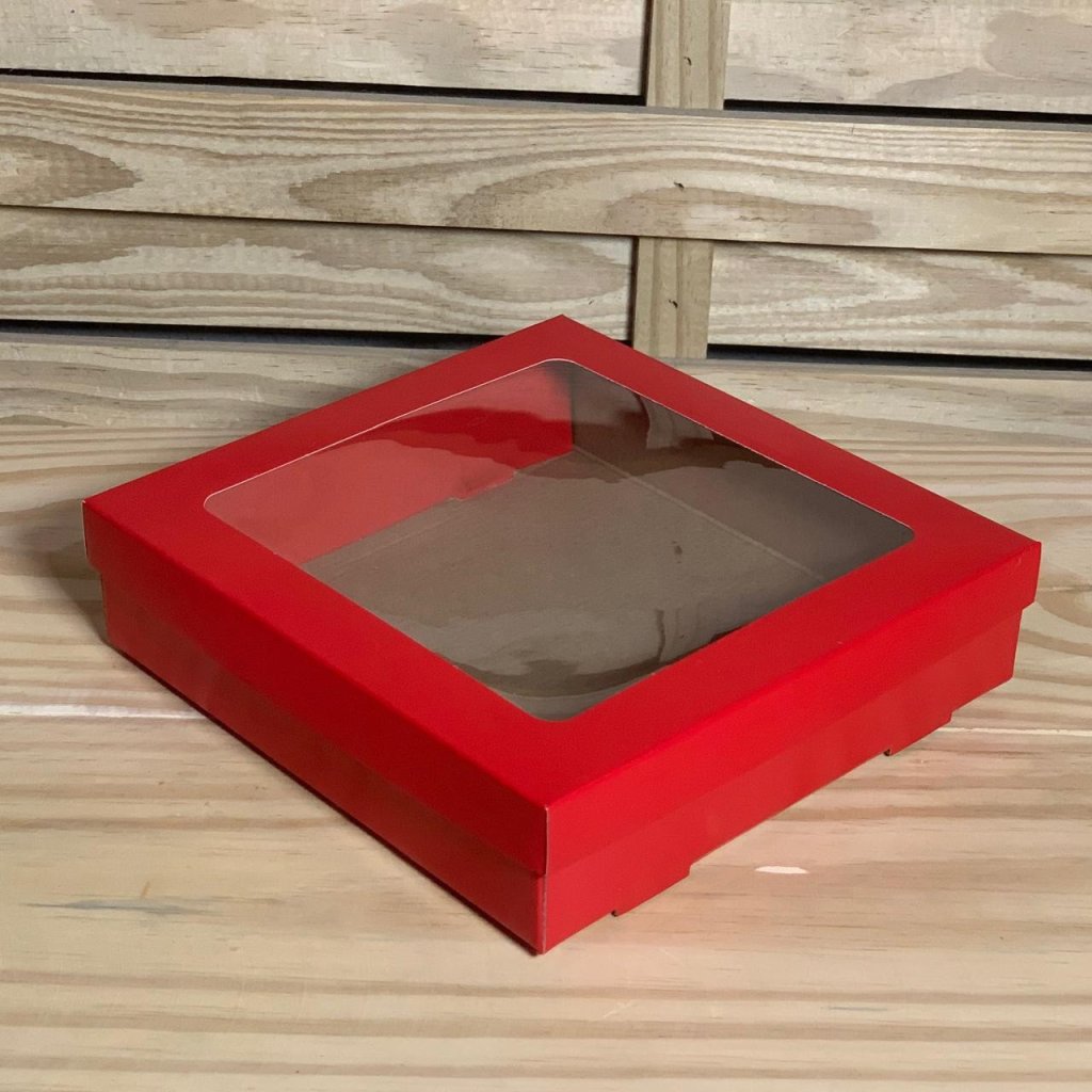 CAIXA DUPLEX XP VISOR VERMELHA 21X21X5,7CM 121233