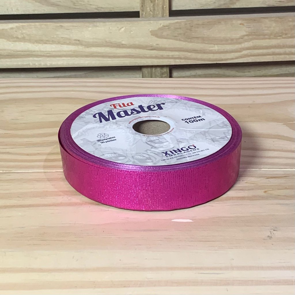 FITA MASTER METAL GOFRADA 32MM WAVE 100M PINK 381414