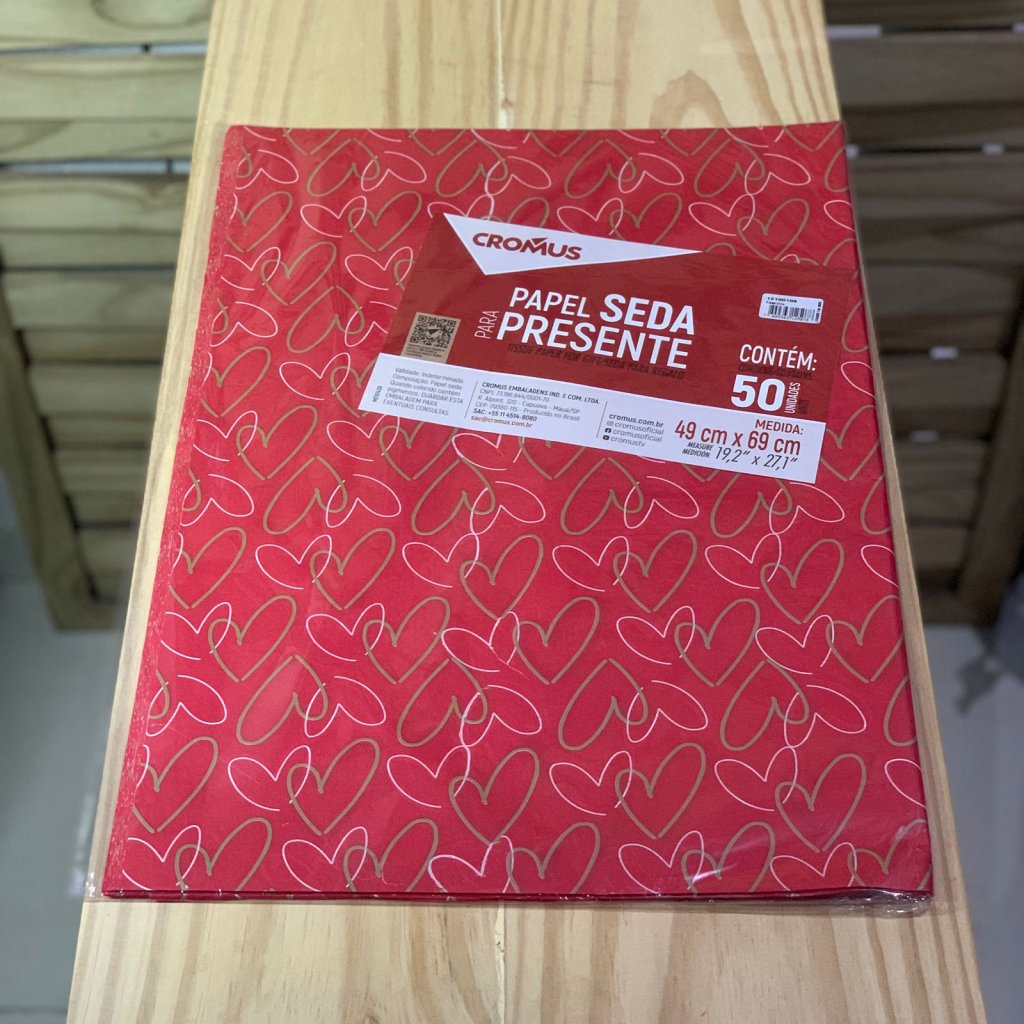 PAPEL SEDA FASCINIO 49X69 PT C/50UN 125078 12100106
