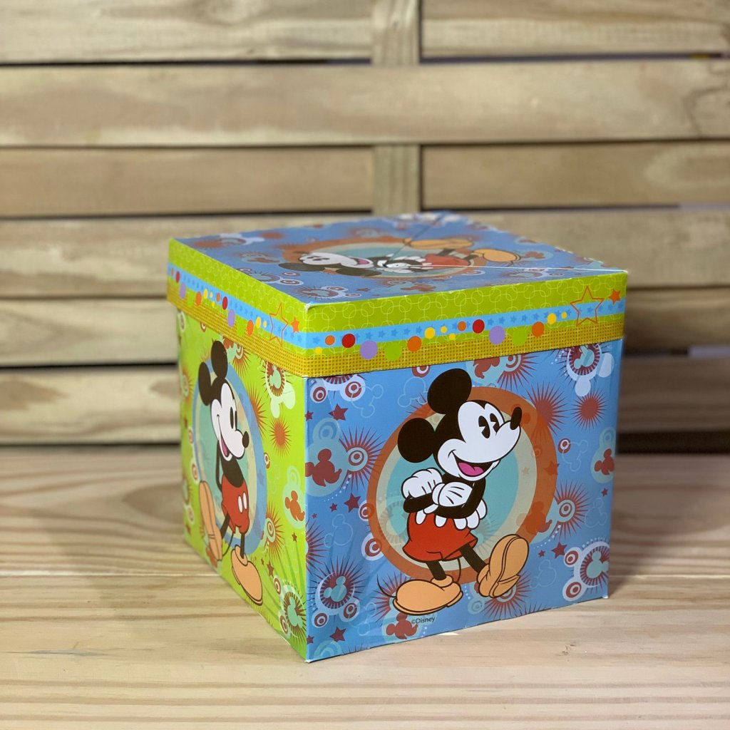 CX CUBO MICKEY DIVERSAO M 18X18X18 553192
