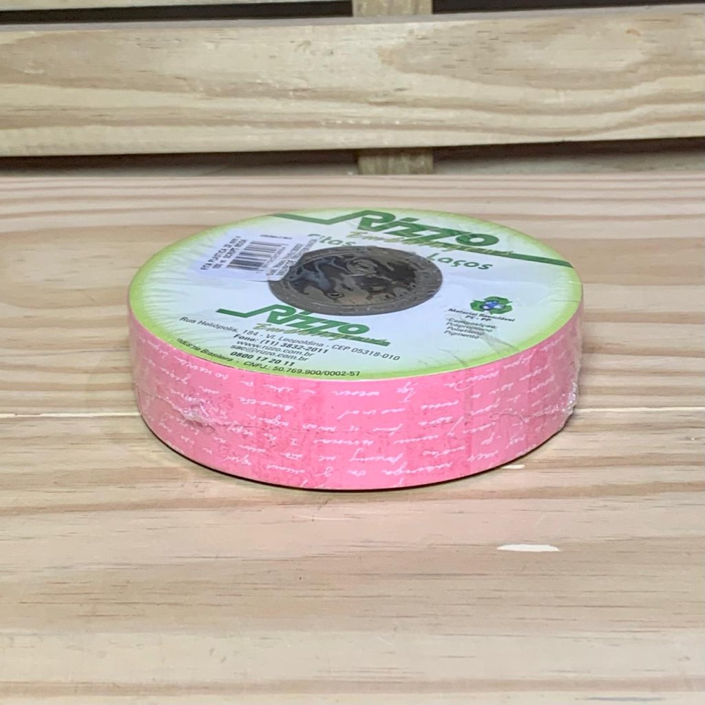 FITA PLASTICA 32MMX100M SCRIPT ROSA 030084