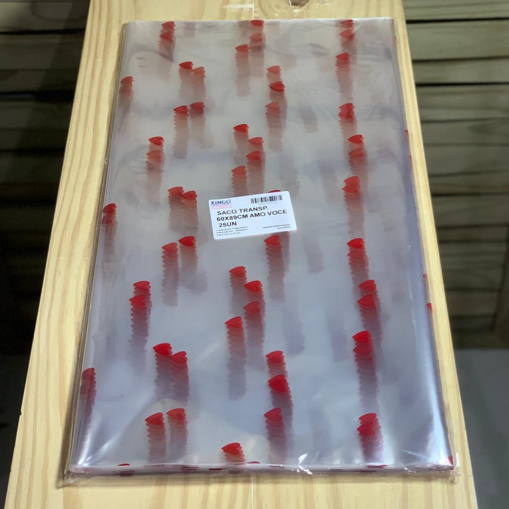 SACO TRANSP 60X89CM AMO VOCE 25UN 200200