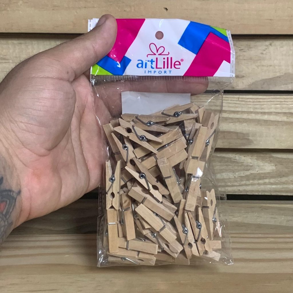 MINI PREGADOR 3,5CM C/50 OT0019NAT 512603
