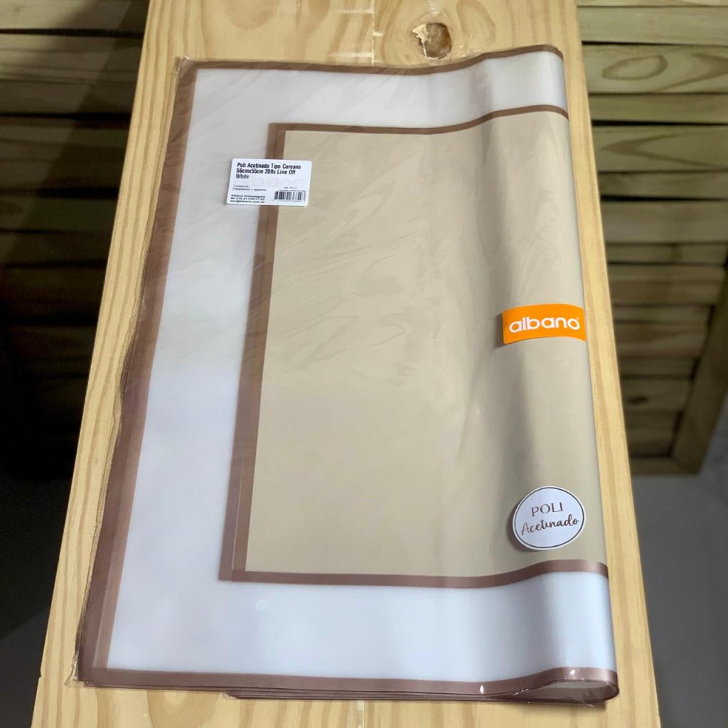 POLI ACETINADO TIPO COREANO 56CMX55CM 20FLS LINE OFF W 36849