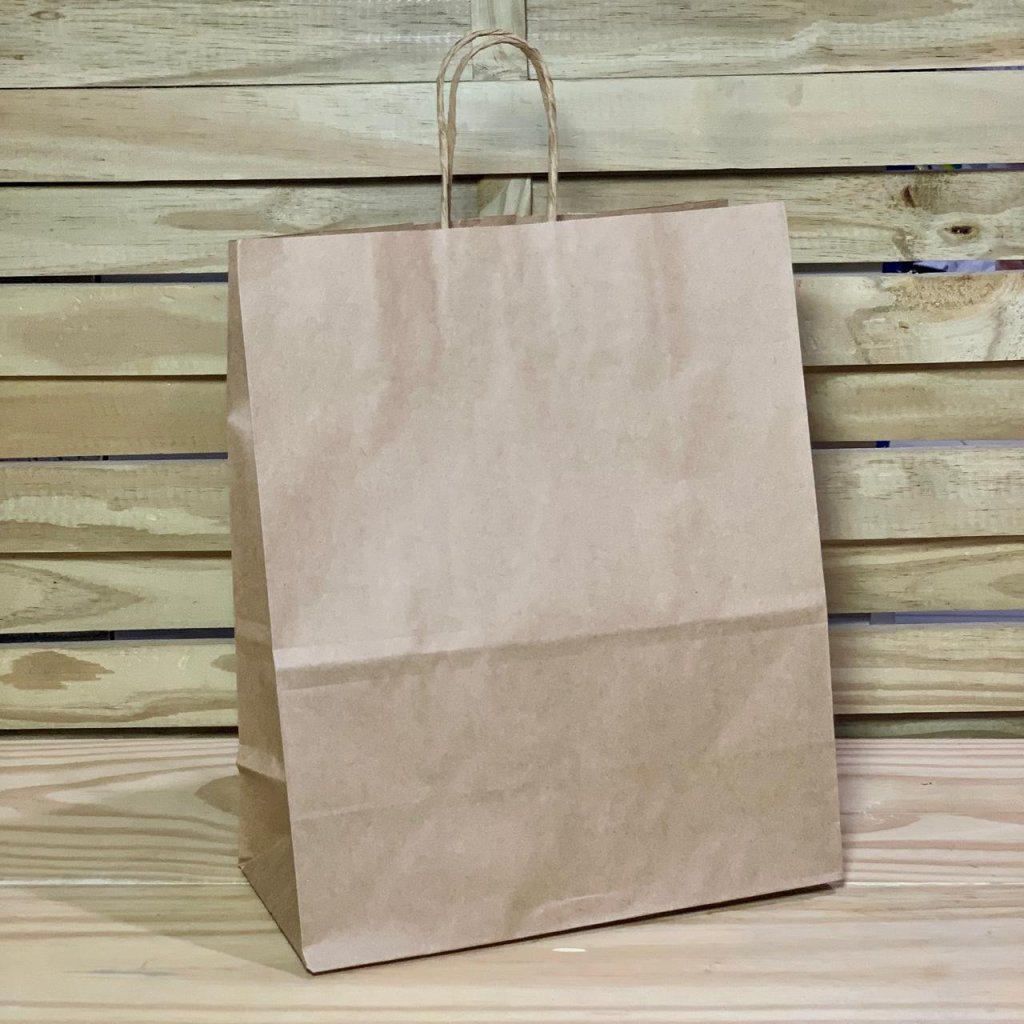 SACOLA PAPEL EMBALAGEM ECO KRAFT G 32X26,5X13 701243