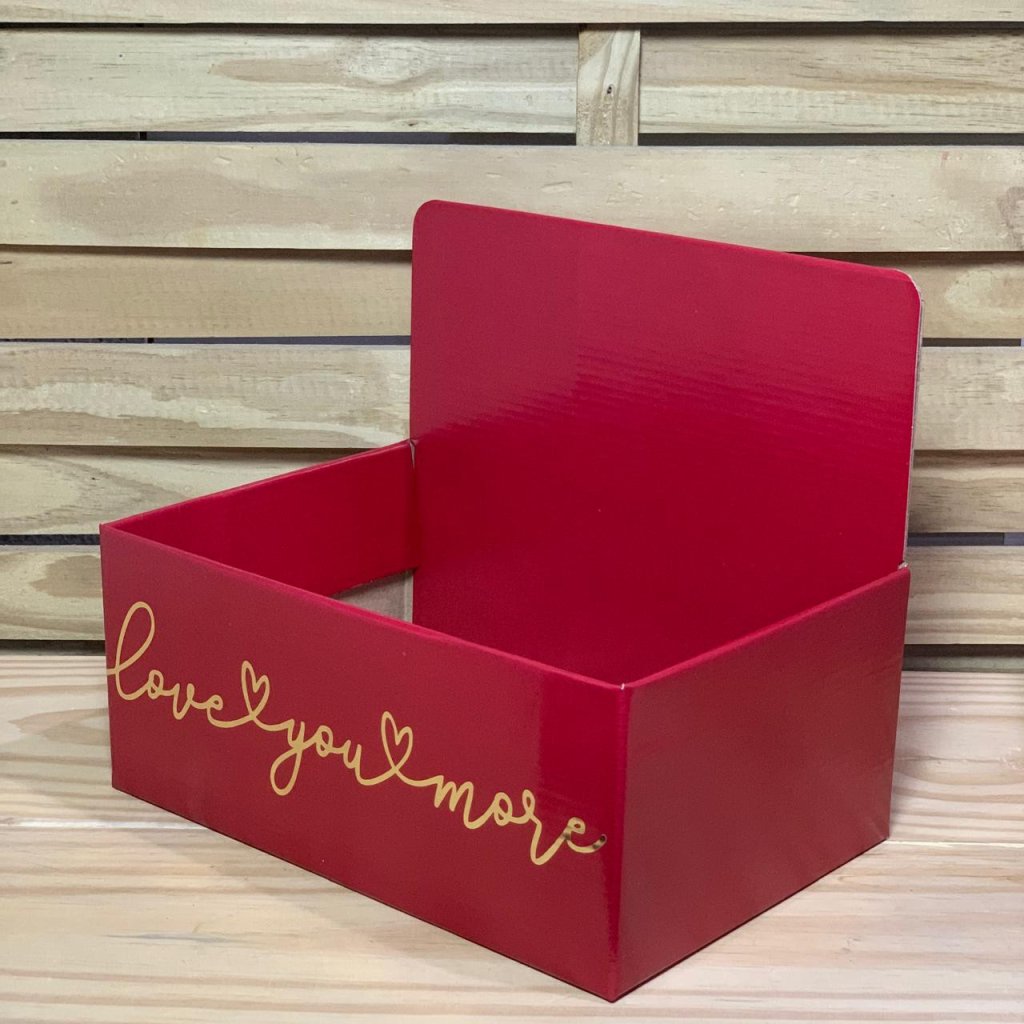 CAIXA DISPLAY LOVE YOU MORE C/HOT ST 27,5X11,5X18,5CM 37013