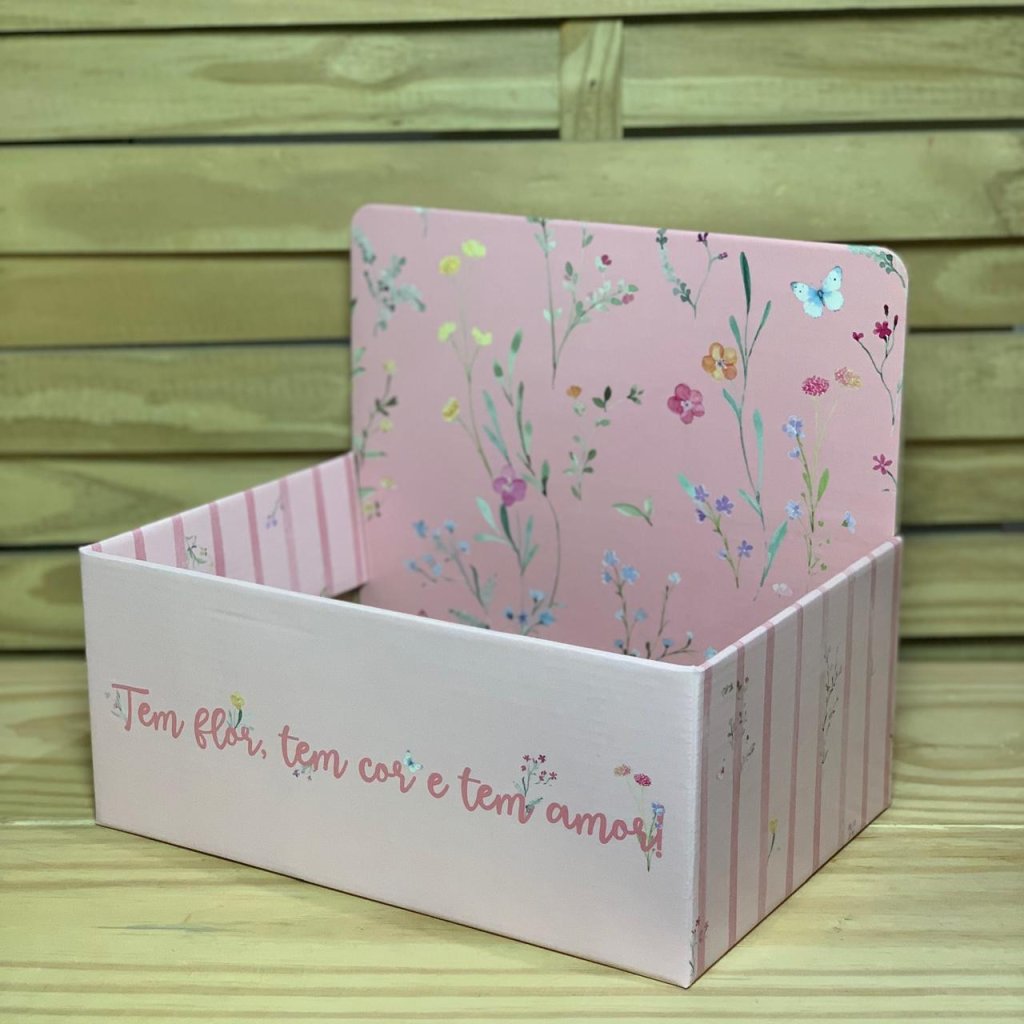 CAIXA DISPLAY FLORIR 27,5CMX11,5CMX18,5CM ROSA 37050