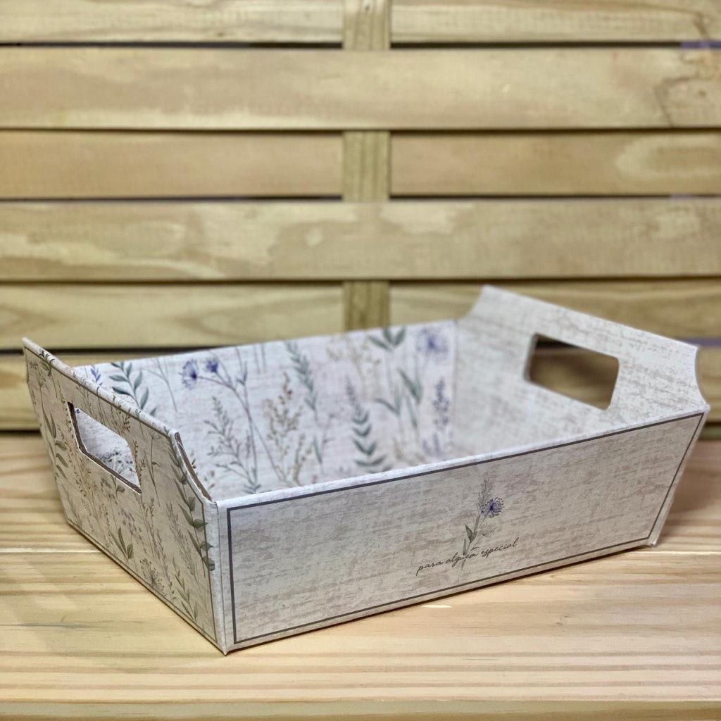 BANDEJA VINTAGE AURORA 26CMX18CMX8,5CM NATURAL 37151