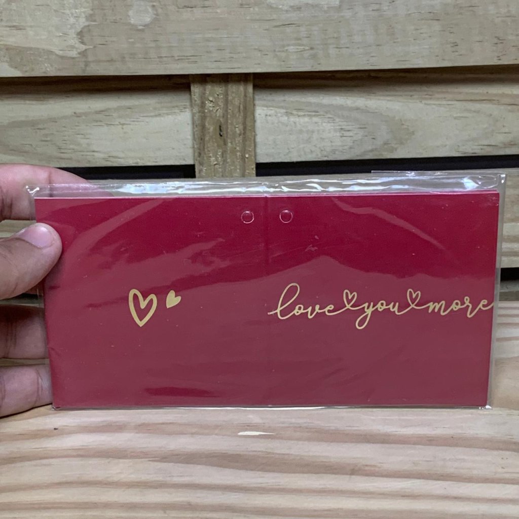 CARTAO LOVE YOU MORE C/HOT ST 09CMX09CM 10PC VM CHE/OU 37020