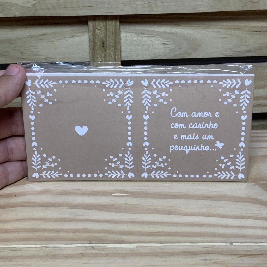 CARTAO ENCANTO 09CMX09CM 10PCS CAQUI 36963