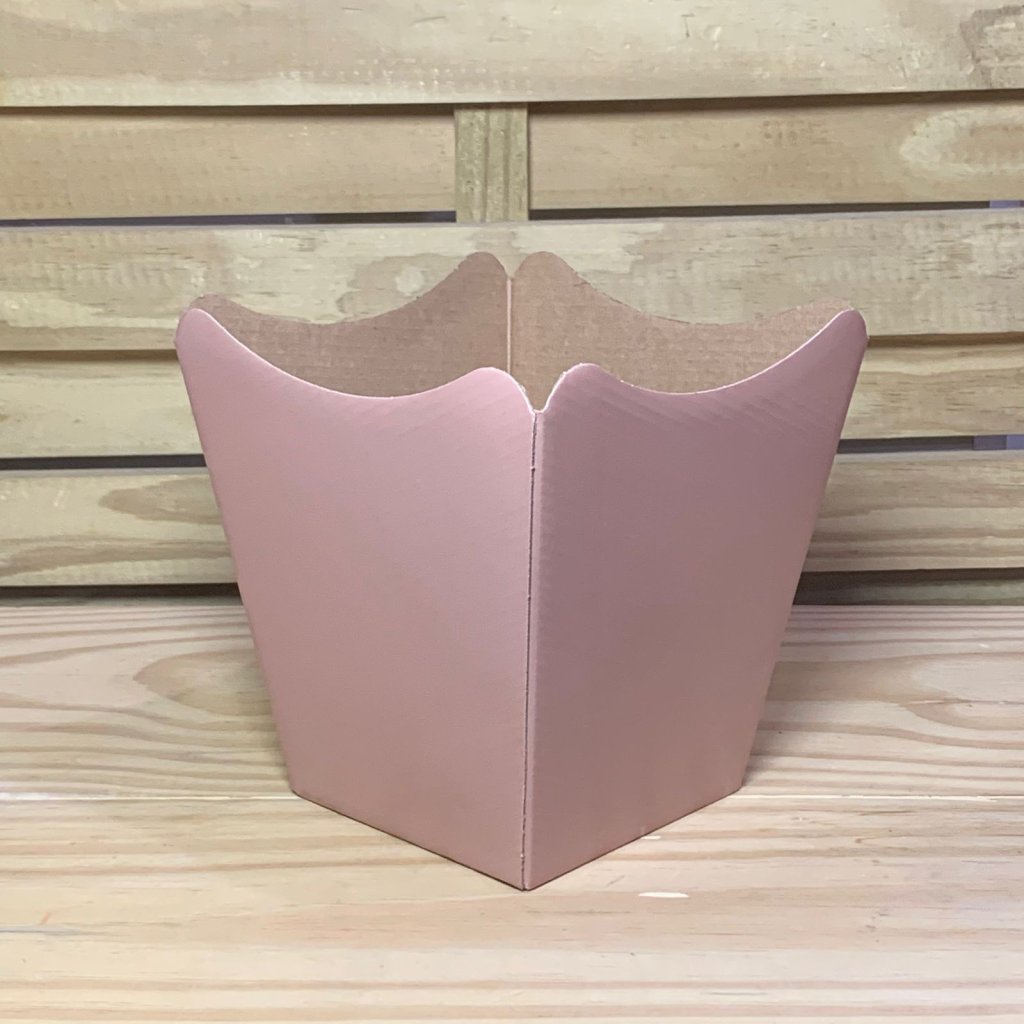 CACHEPOT PAPER POTE 15 LISO MOCHA 16CMX17CMX11CM 10UN 208695