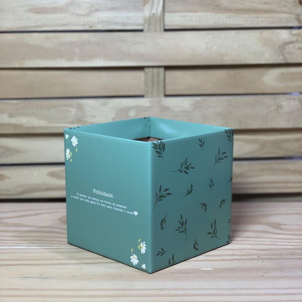 CACHEPOT PAPER POTE 15 QUADRADO DAISY 15X15X15CM 10UN 208725